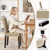 Yaheetech Set of 2 Armless Upholstered Dining Chairs with Solid Wood Legs - 4 of 4