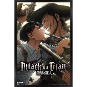 Trends International Attack on Titan: Season 3 - Stalemate Framed Wall Poster Prints - 1 of 4