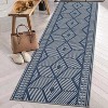 coucheta Multi-size Washable Area Rug, Low Pile Non Slip Modern Imitation Print Distressed Foldable Indoor Carpet, for Living Room Bedroom, Dining - 3 of 4