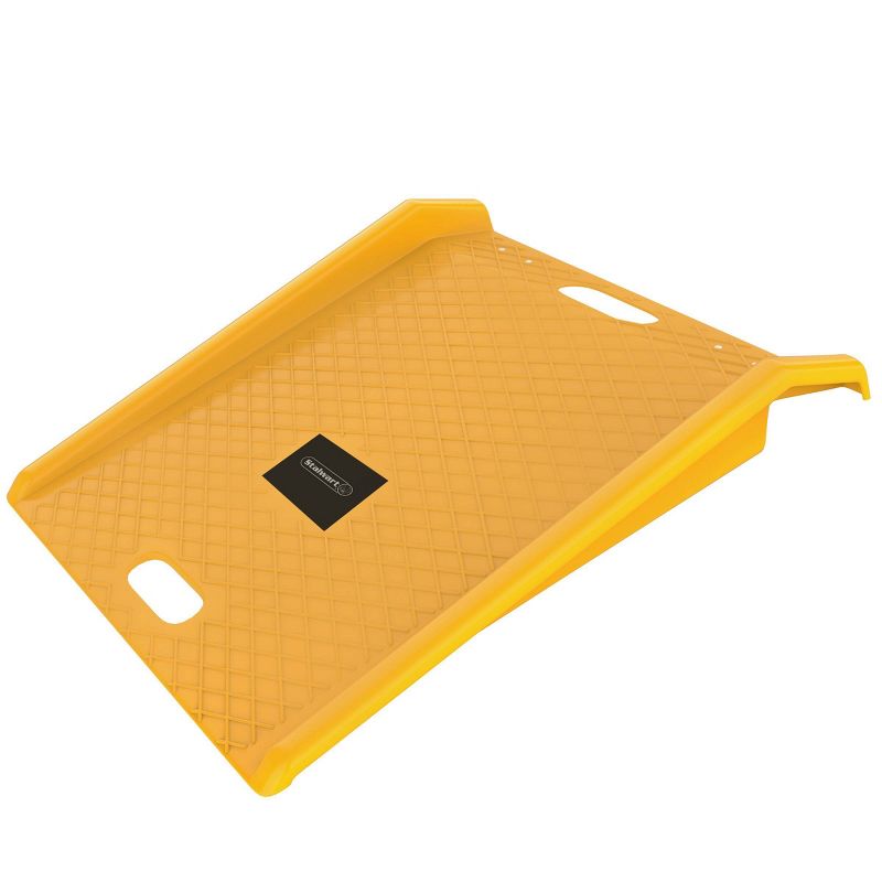 Stalwart Heavy Duty 1000lb Weight Capacity Portable Poly Ramp Yellow, 2 of 6