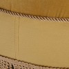 Okak Luxury Round Ottoman Bench Coffee Table Soft Upholstered Footrest Stool with Tassel Rope for Living Room,Entryway,Bedroom,Office, Yellow - 2 of 4