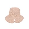 Anna-Kaci Crochet Raffia Sun Hat with Wide Brim and Bow Detail Foldable Summer Beach Hat for Stylish Sun Protection - 4 of 4