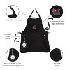 Evergreen University of South Carolina Black Grill Apron- 26 x 30 Inches Durable Cotton with Tool Pockets and Beverage Holder - 4 of 4
