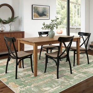 Abynow Medallion Distressed Persian Indoor Area Rug - 1 of 4