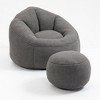 NicBex Bean Bag Chair,Beanbag Chair with Footrest,Adult Lounge Sofa with Padded Foam Padding,Comfy Chair for Living Room Bedroom - 4 of 4