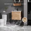 KTMBDW Floating Bathroom Vanity with Sink, Single Sink Wall Mounted Bathroom Vanity, White Ceramic Basin Top for Small Space - 2 of 4