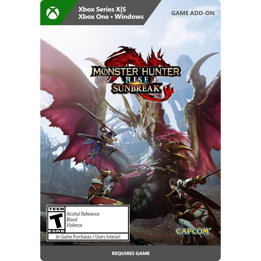 Photos - Gaming Console Microsoft Monster Hunter Rise: Sunbreak Upgrade - Xbox Series X|S/Xbox One/Windows ( 