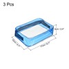 Unique Bargains PVC Travel Makeup Cosmetic Toiletry Pouch with Zipper 3 Pcs - 2 of 3