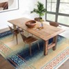 Vintage Washable 5x7 Area Rug, Boho Area Rug Non-Slip Thin Printed Faux Wool Floor Super Soft Carpet Throw Rugs for Bedroom Dining Room Office - 2 of 4
