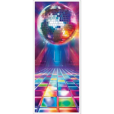 Beistle Disco Door Cover, 6' x 30", Pack of 2