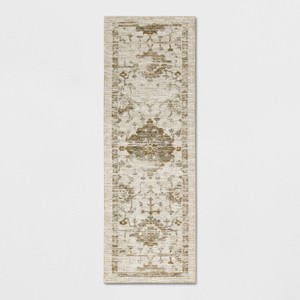 Washable Vintage Distressed Rug - Threshold™ - 1 of 4