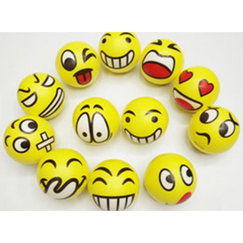 Big Mo's Toys Emoji Stress Ball Party Favor - 12 Pack, 3 of 4