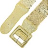 INSPIRE CHIC Women's Sequins Stretchy Bling Sparkly Shiny Wide Elastic Waist Belts 1 Pc - 3 of 4