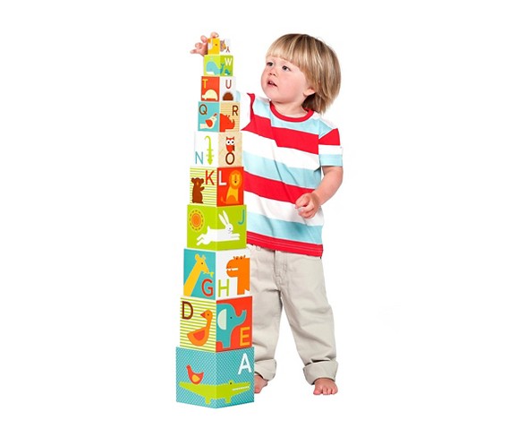 Petit Collage Animal ABC Nesting Blocks