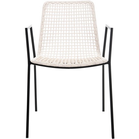 Safavieh woven discount leather dining chair