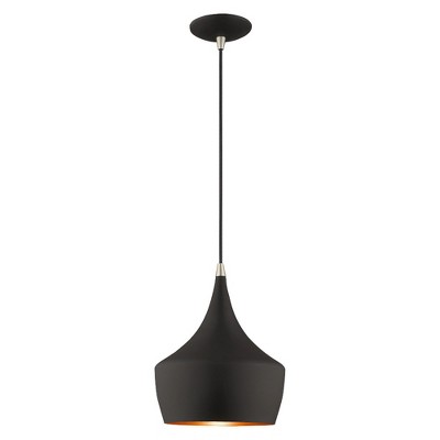 Livex Lighting Waldorf 1 - Light Chandelier in  Black