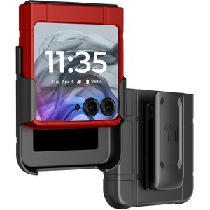 Nakedcellphone Combo for Motorola RAZR (2024/2025) - Slim Case and Belt Clip Holster - 1 of 4