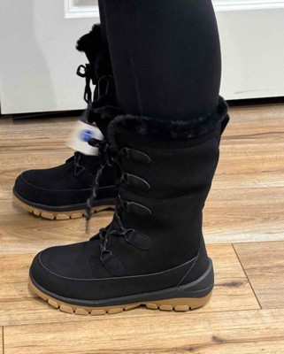 Women's Carla Tall Winter Boots - Universal Thread™ Jet Black : Target