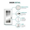 36 in. x 80 in. 8 Lite Full Lite Clear Glass Right Hand Inswing Fiberglass Entrance Door 4-9/16 Door jamb - 3 of 4