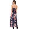 Clearlove Women Strapless Casual Loose Ruched Long Maxi Dress with Pockets - 3 of 4