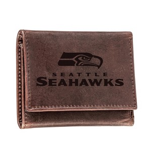 Evergreen Seattle Seahawks Tri-Fold Wallet, Brown - 1 of 1