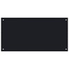 vidaXL Kitchen Backsplash Black 39.4 in.x19.7 in. Tempered Glass - 2 of 4