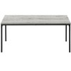 Monarch Specialties Table Set 3pcs Set Coffee End Black Metal Grey Laminate Contemporary Modern - 4 of 4