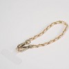 Hello Lux Gold Tone Chain with Faux Leather Phone Wristlet - White - 4 of 4
