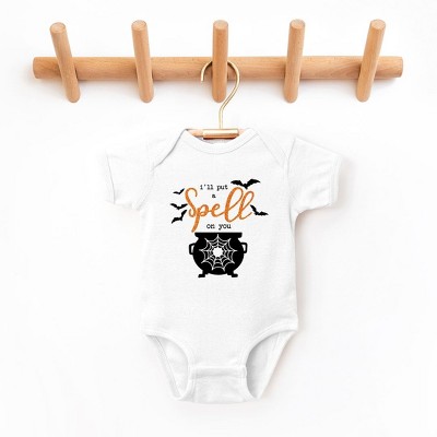 The Juniper Shop I'll Put A Spell On You Glitter Baby Bodysuit