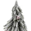 Northlight Mini Flocked Downswept Pine with Berries Artificial Christmas Tree - Unlit - 14" - 3 of 4