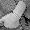 Black Bow Jewelry Stainless Steel & Braided Black Leather Tube Bracelet, 8.25 Inch - 3 of 4