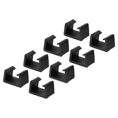 Unique Bargains Outdoor Wicker Fixed Connection Chair Fasteners Furniture Clip Black