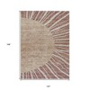 Orange Copper And Terra Cotta Abstract Washable Indoor Outdoor Area Rug - 3 of 4