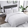 Kate Aurora Modern Accents Jodi Ruffled Embossed 3 Piece Comforter & Pillow Shams Set - 4 of 4