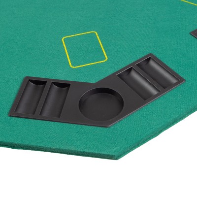 Trademark Poker Deluxe Poker & Blackjack Table Top With Case - Green Felt