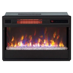 ClassicFlame 3D SpectraFire Plus 26" Infrared Fireplace Insert with Glass - Black, 26II342FGT - 1 of 4