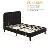 Yaheetech Upholstered Platform Bed Frame with Square Tufted Fabric Headboard - 3 of 4
