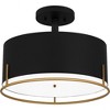 Quoizel Lighting Chalfont 3 - Light Semi-Flush Mount in  Matte Black - 4 of 4