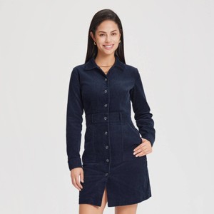 Women's Long Sleeve Corduroy Mini Shirtdress - Universal Thread™ - 1 of 4