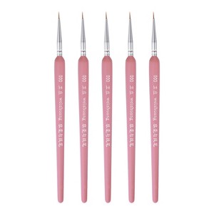Unique Bargains Detail Paint Nylon Miniature Brush 5 Pcs - 1 of 4
