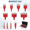 Diamond Tile Hole Saw Kit 10pcs, for Tile Porcelain Ceramic Marble with Chamfer Drill Bit and Hexagonal Shank Adapter - 2 of 4