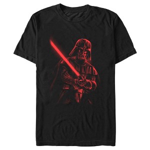 Men's Star Wars: A New Hope Darth Vader Red Saber T-Shirt - 1 of 4