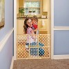 Toddleroo by North States Quick Fit Oval Mesh Baby Gate - Natural Wood -  26"-42" Wide - image 2 of 4