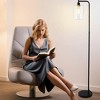 Industrial Floor Lamp, Dimmable Standing Lamp with Glass Shade,Tall Lamp with Remote & Foot Control, LED Bright Corner Lamp with 6W Bulb for Bedroom - 3 of 4