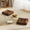 Costway 2PCS 21'' x 21'' Patio Chair Seat Cushion Pads Indoor/Outdoor Brown/Red/Beige/Navy/Turquoise/Multicolor - 2 of 4