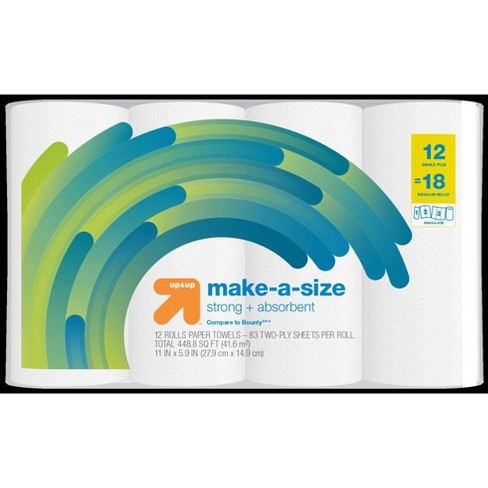 Make A Size White Paper Towels 12 Single Plus 18 Upup