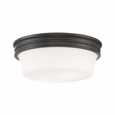 Norwell Lighting Galen 3 - Light Flush Mount in  Oil Rubbed Bronze