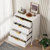 COUCHETA Modern 4-Drawer Dresser with Gold Handles, Anti-Tip Safety, Versatile Storage Cabinet for Bedroom & Entryway - 4 of 4