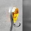 Evideco French Home Goods Chromed Self Adhesive Hooks with Diamond Decoration - Set of 2 - 4 of 4