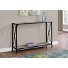 Monarch Specialties Accent Table, Console, Entryway, Narrow, Sofa, Living Room, Bedroom, Brown Laminate, Black Metal, Contemporary, Modern - 2 of 4
